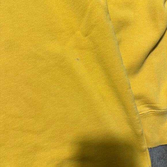 Vintage 90s Tommy Hilfiger Embroidered Crewneck Mens Medium Yellow Sweatshirt - Picture 5 of 5